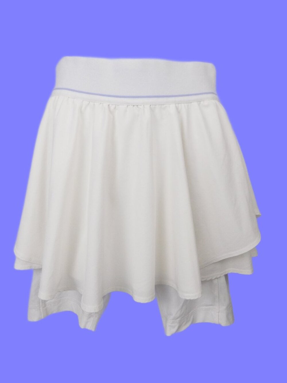 Lululemon Skirt Womens 6 White Cream High Rise w/ Shorts Tennis Flowy Spandex